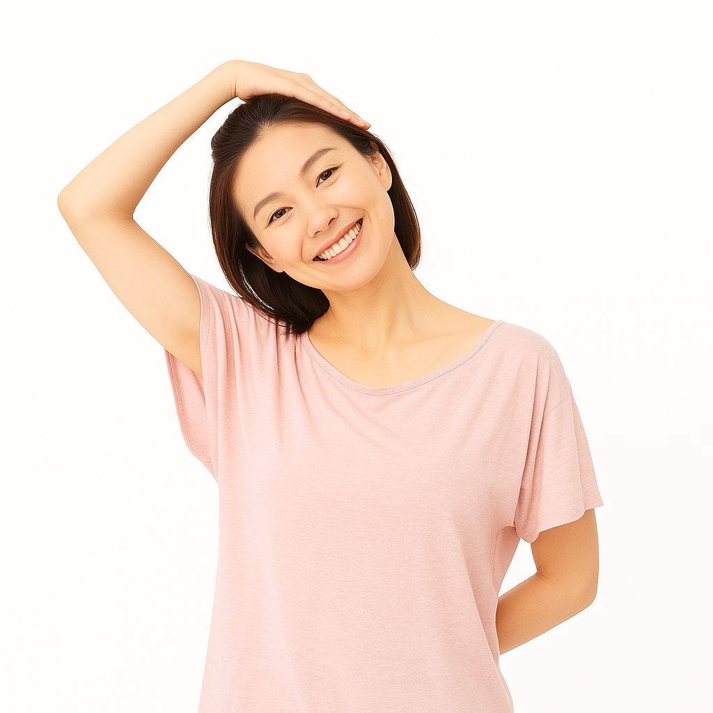 首の横のばしストレッチ